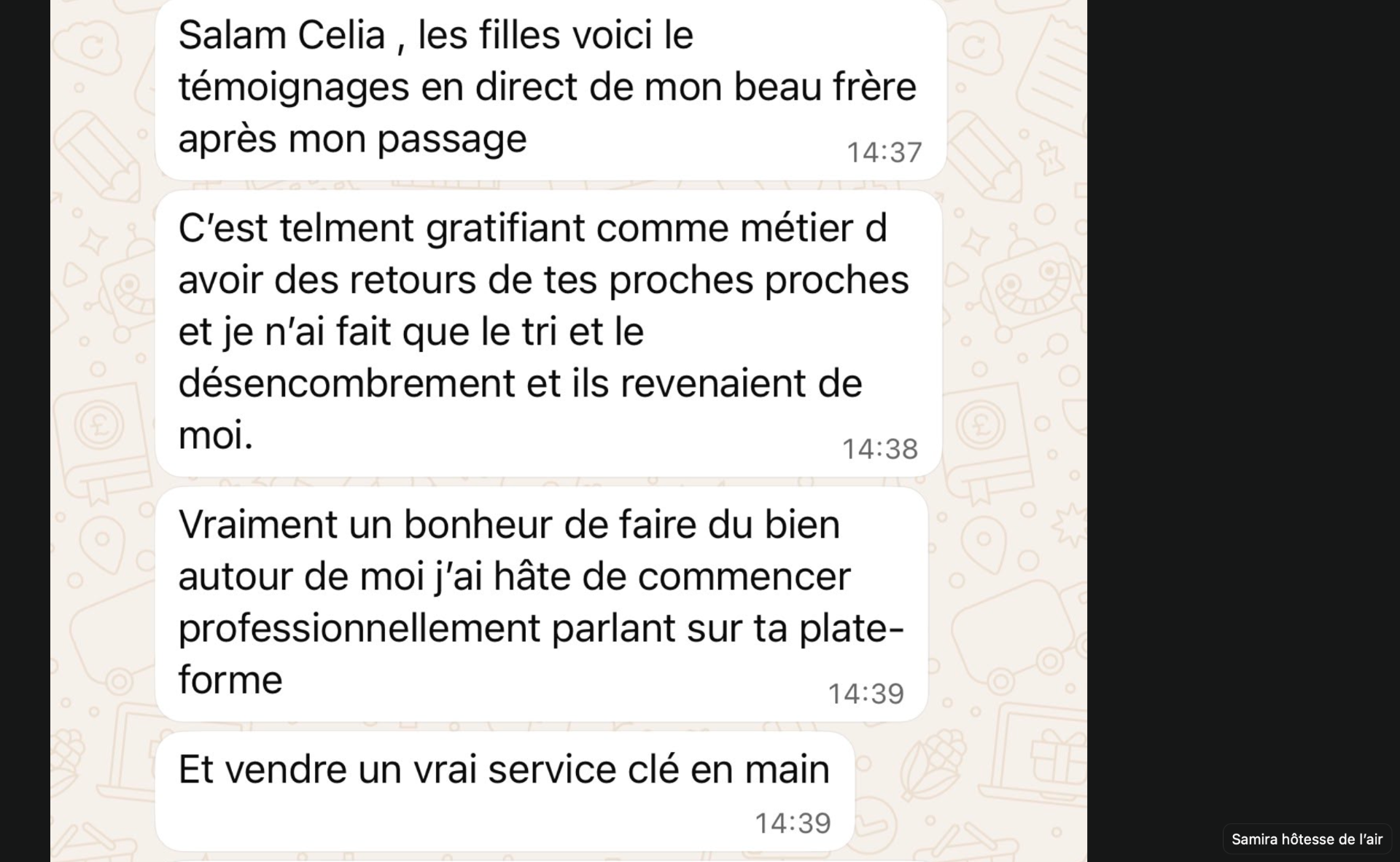 Témoignage authentique — Samira · hôtesse de l'air